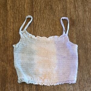 Vintage Havana Smocked Elastic Bottom Crop Top, Girls Size M 10/12